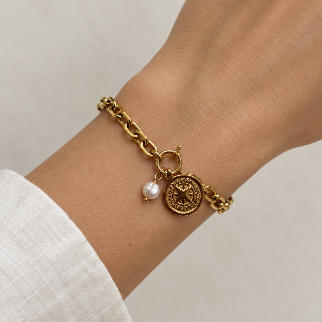 Compass Toggle Bracelet