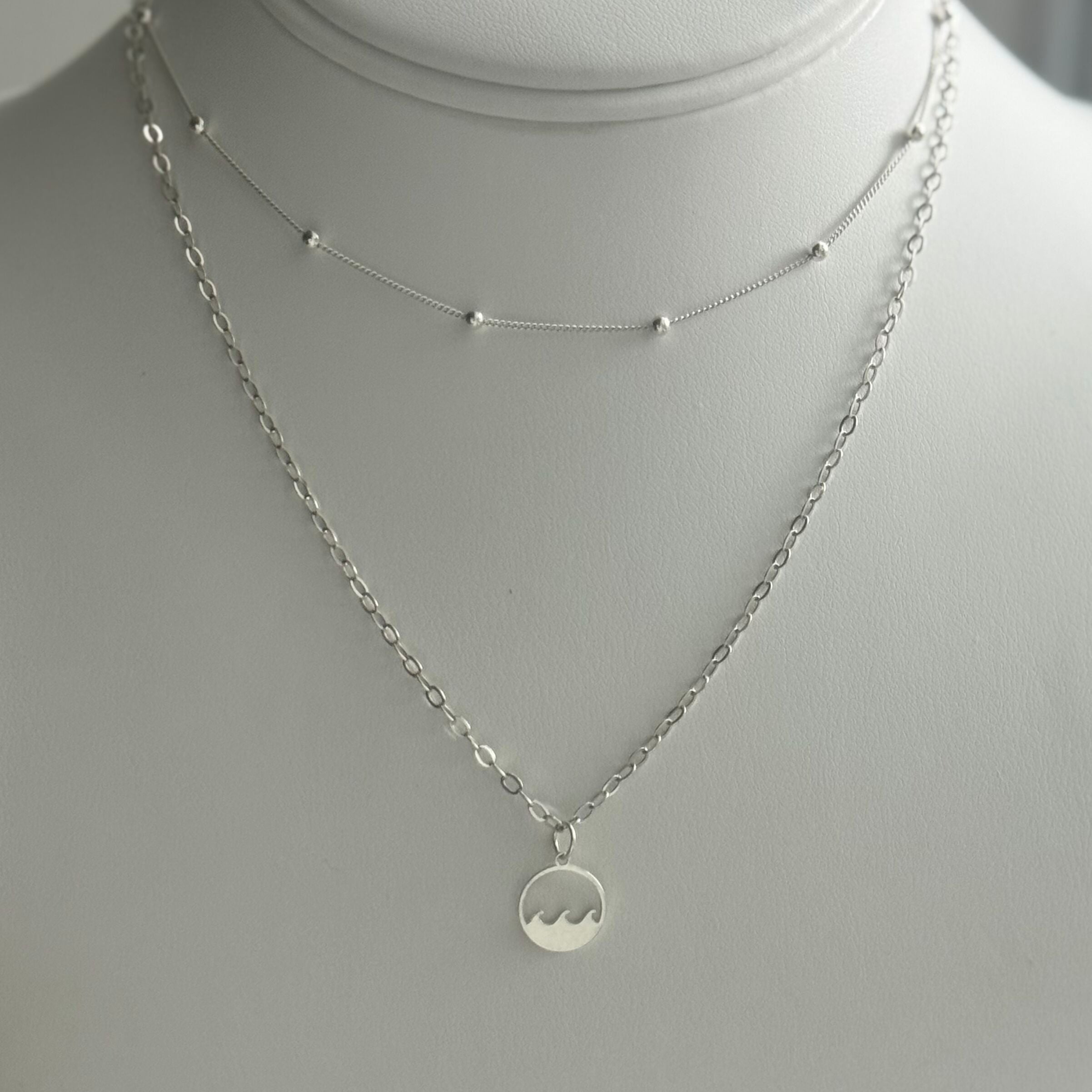 Silver Bead Necklace