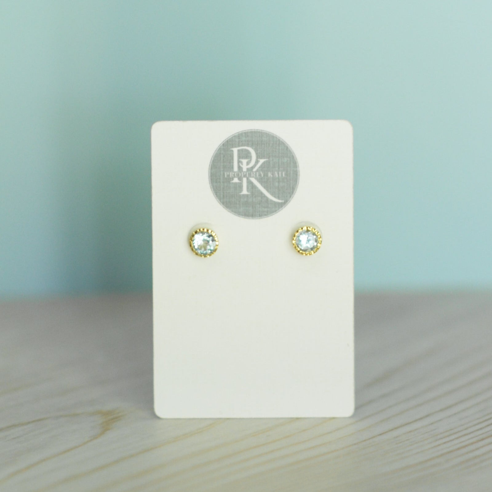 Blue Topaz Studs
