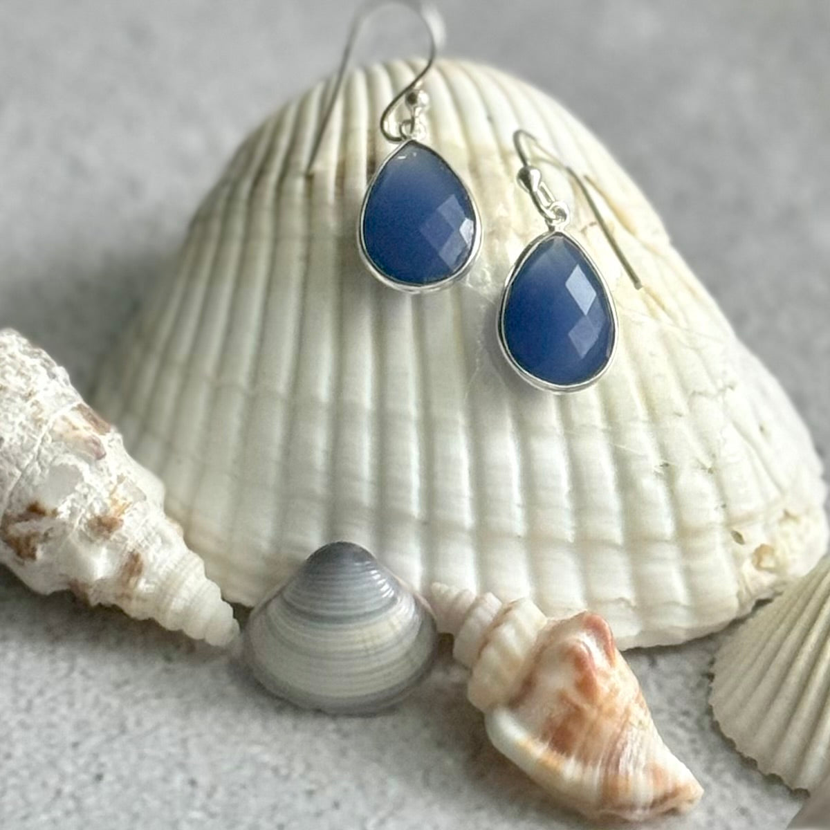 Cobalt Drop Earring