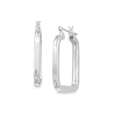 Silver Hoops Square