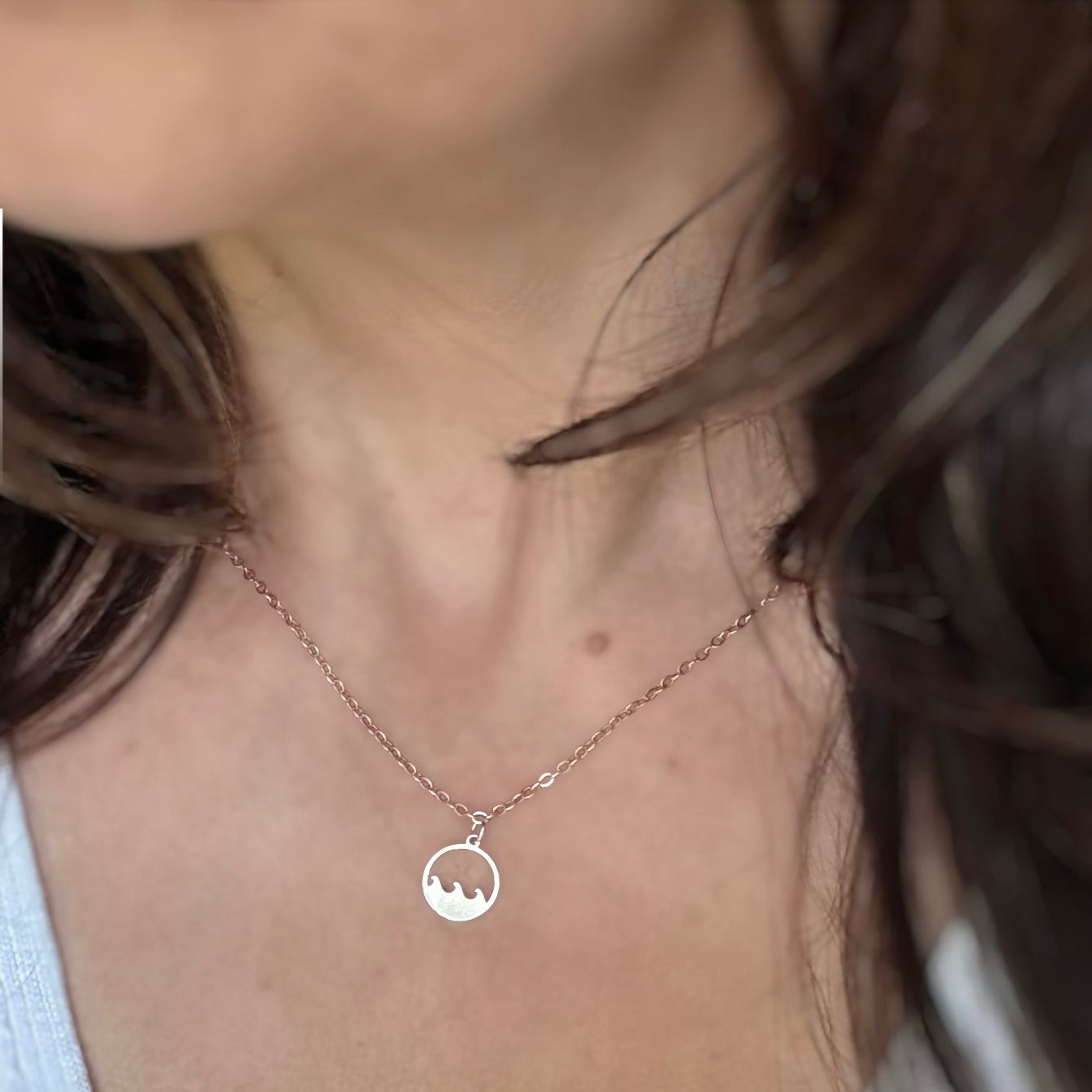 Silver Wave Necklace I
