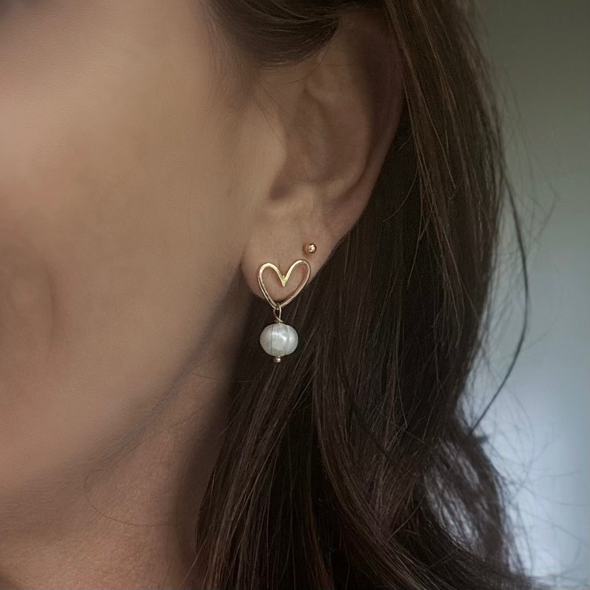 Open Heart Earrings