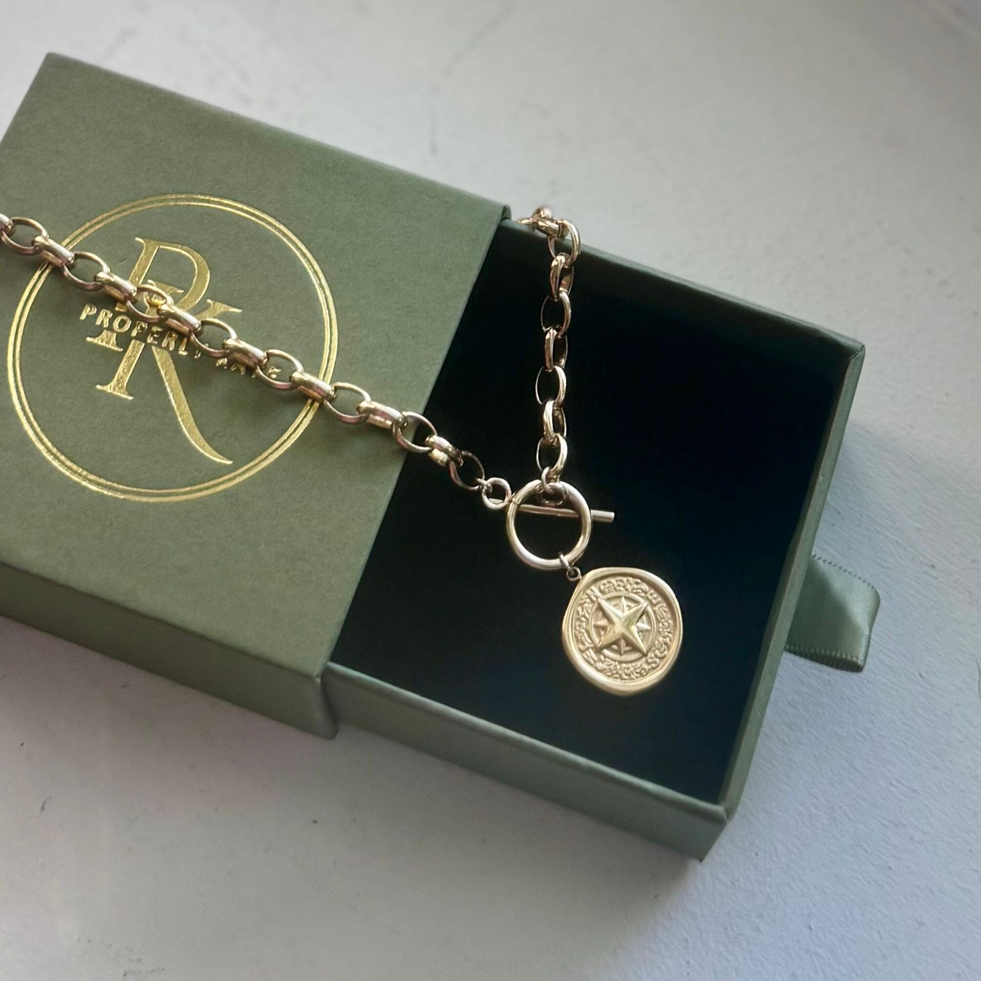 Compass Toggle Necklace