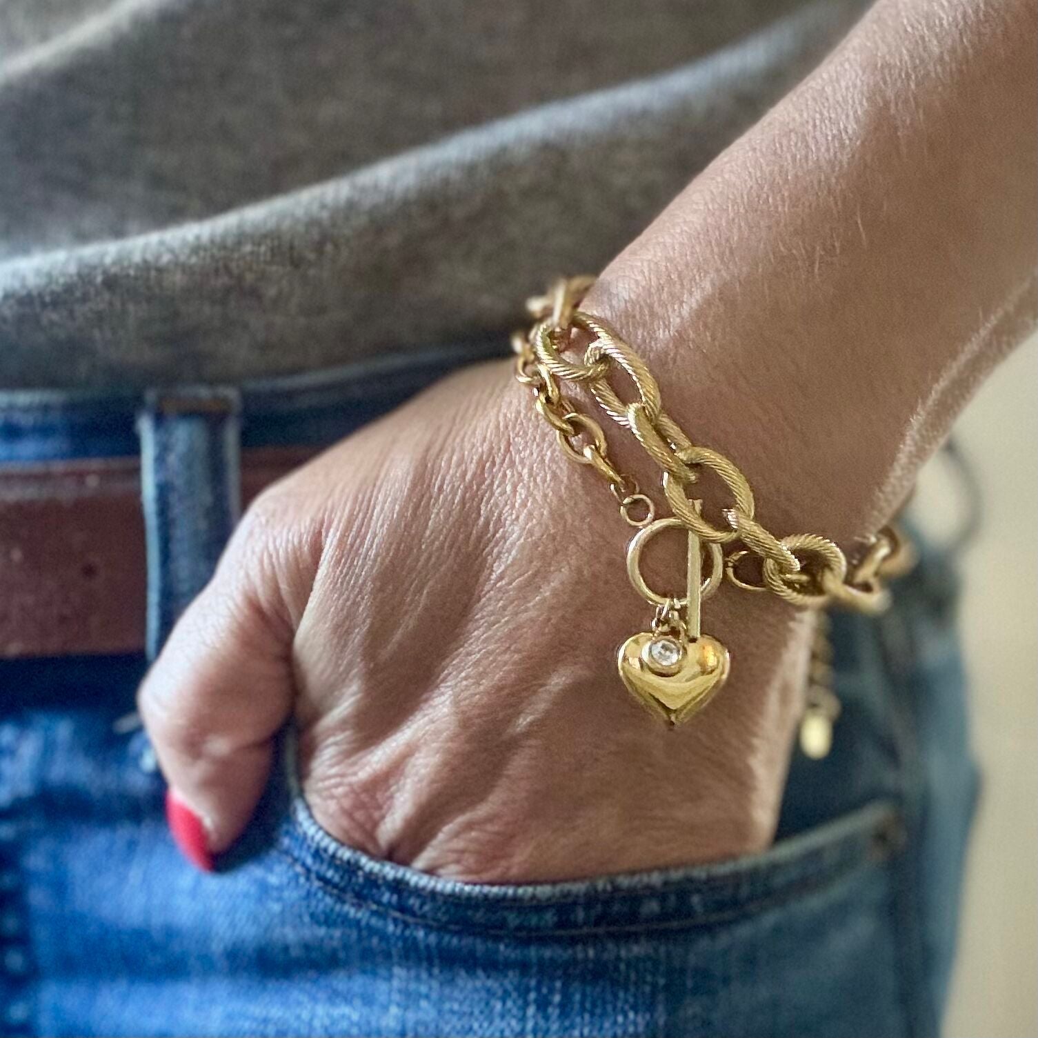 Heart Toggle Bracelet