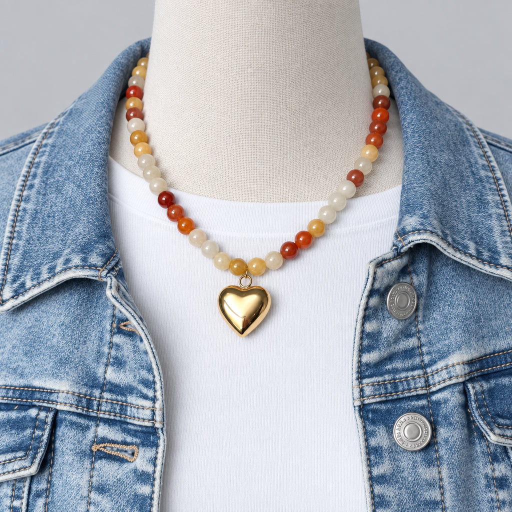 Boho Heart Necklace