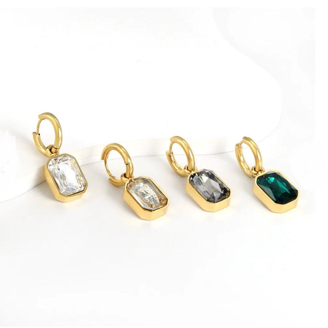 Radiant Earring in White
