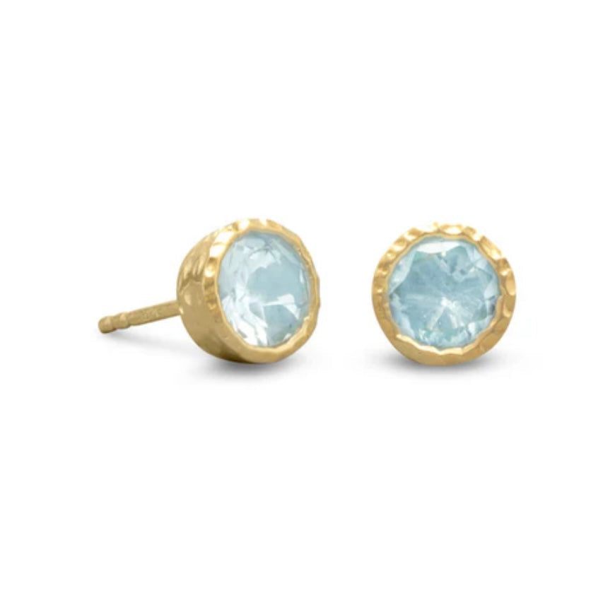 Blue Topaz Studs