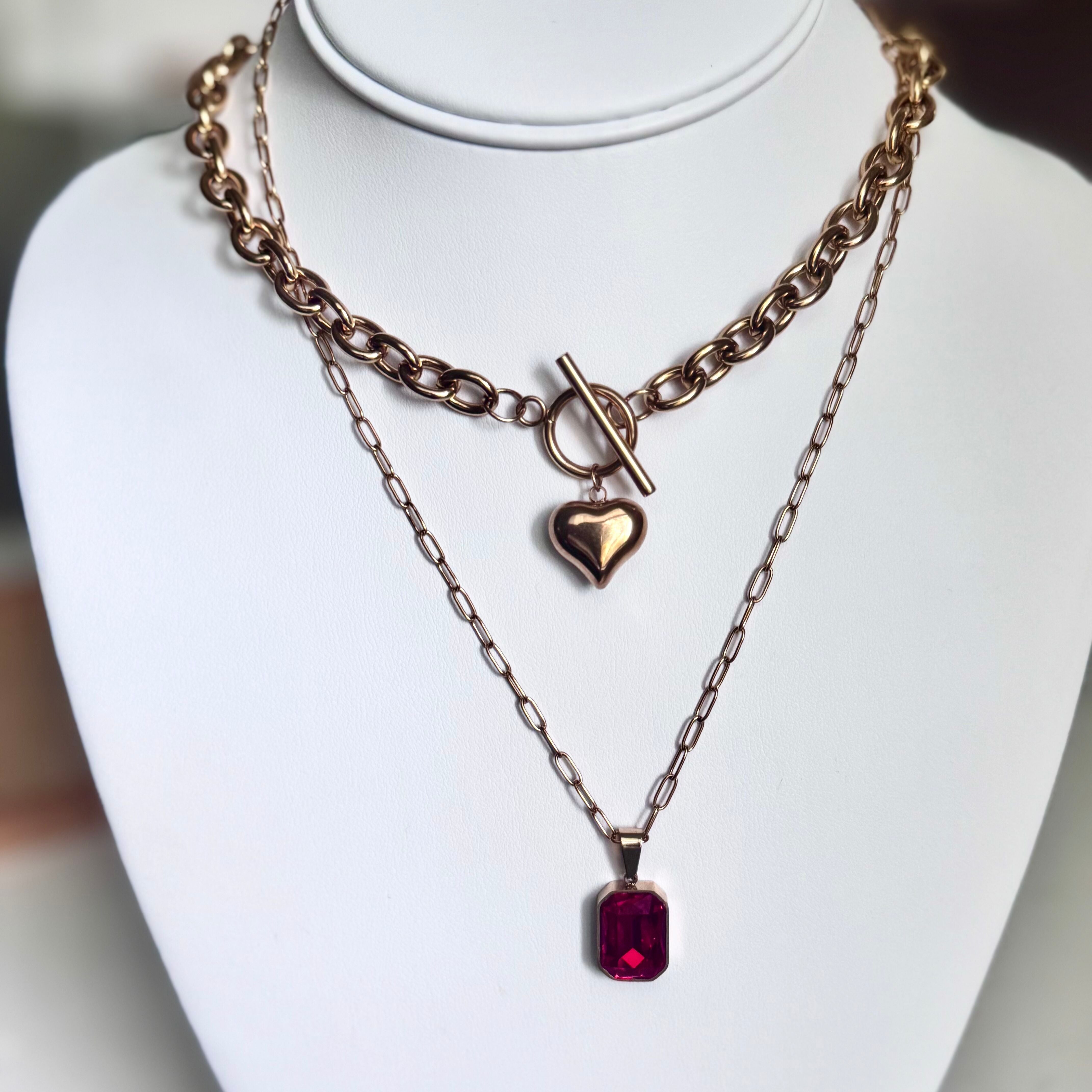 Radiant Necklace in Red