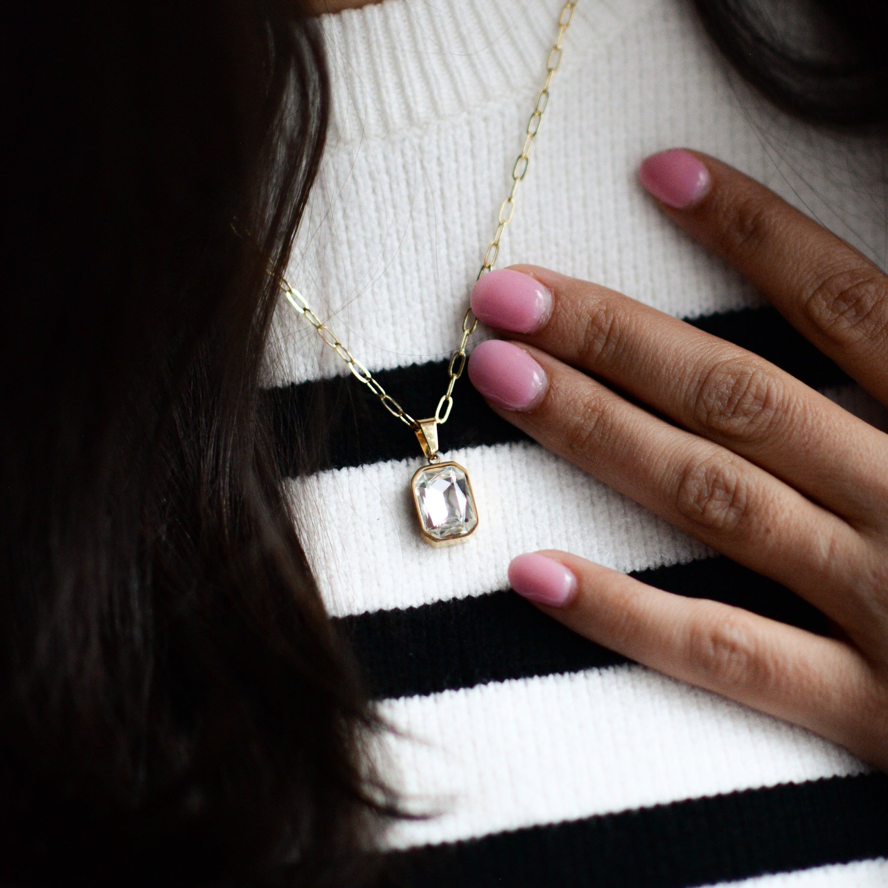 Radiant Necklace in White