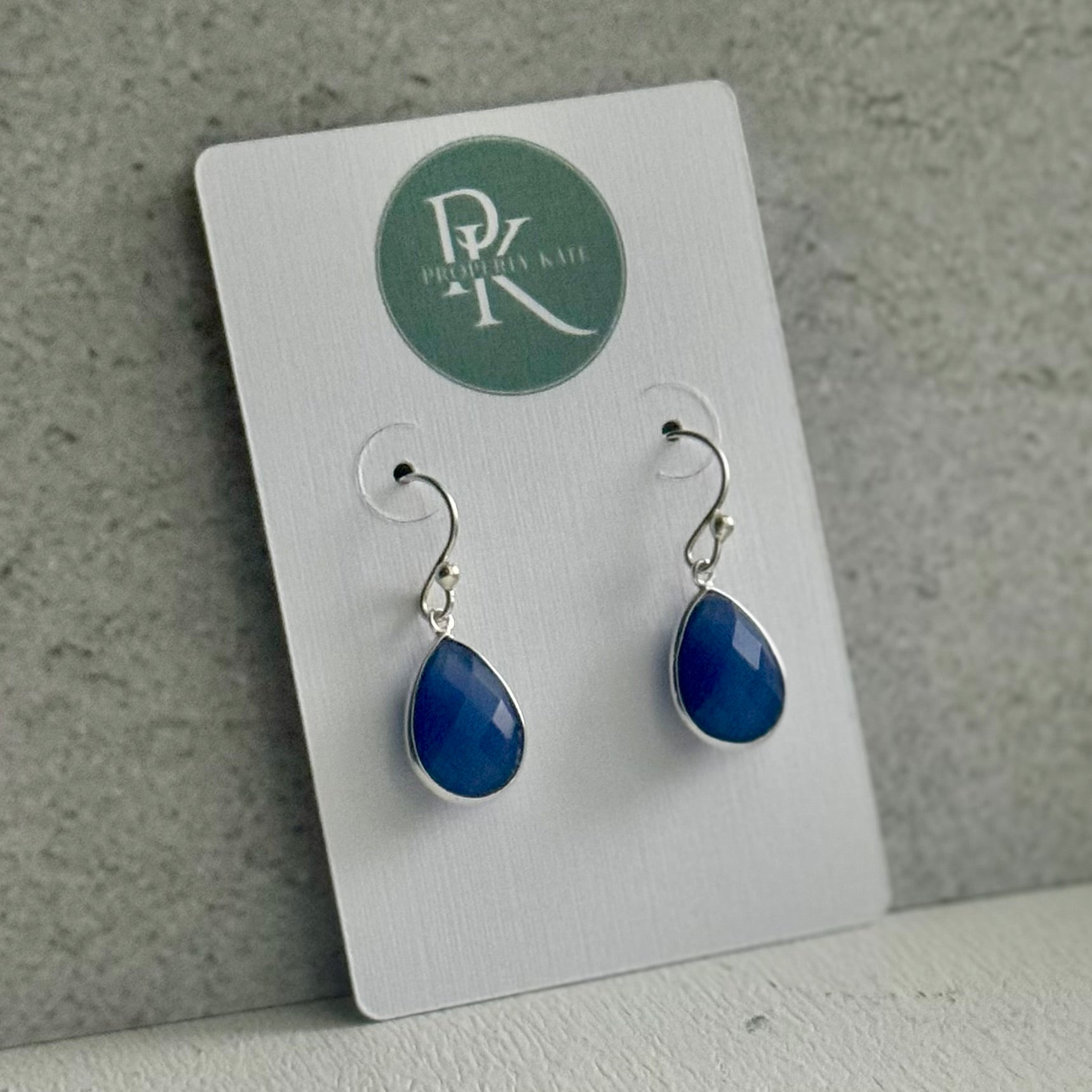 Cobalt Drop Earring